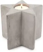 mömax Dornbirn - Ihr Trendmöbelhaus in Dornbirn Teelichthalter in Grau H ca. 10 cm 'Stern'