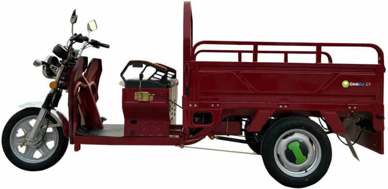 E-Dreiradroller „GinkGo C1“, Lithiumakku, rot