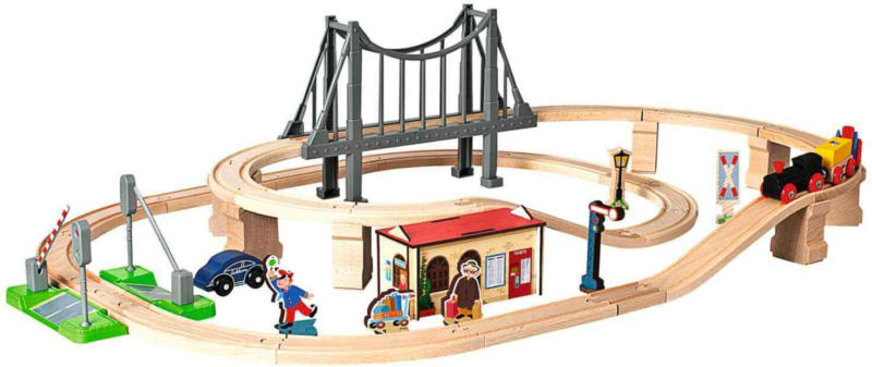 Eichhorn Set de chemin de fer avec pont -