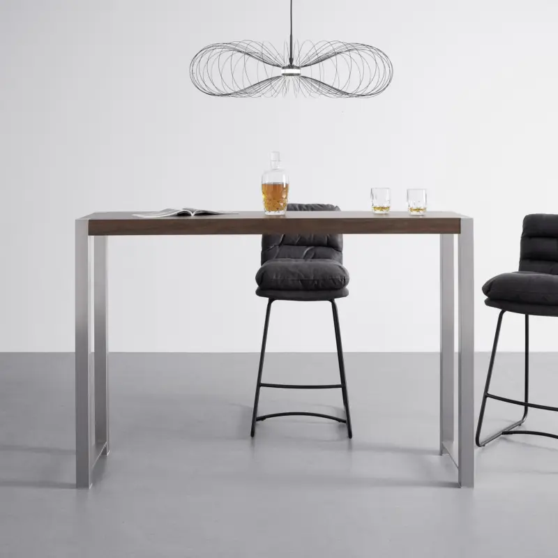 Bartisch 'Enora', ca.150x40 cm, walnussfarben