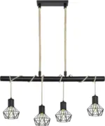 mömax Hängeleuchte Priska in Schwarz max. 60 Watt