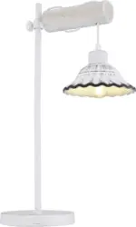 Tischleuchte Jowita in Schwarz/Weiß max. 40 Watt