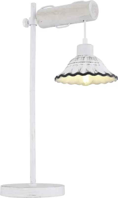 Tischleuchte Jowita in Schwarz/Wei&szlig; max. 40 Watt