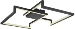 LED-Deckenleuchte Kerasia in Schwarz max. 55 Watt Deckenlampe