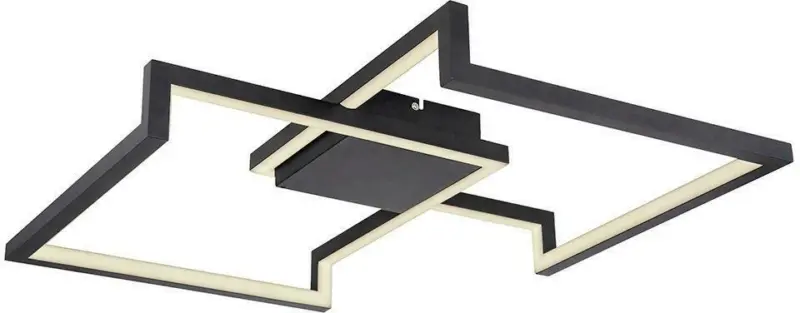 LED-Deckenleuchte Kerasia in Schwarz max. 55 Watt Deckenlampe