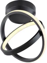 LED-Deckenleuchte Kamilla in Schwarz max. 24 Watt Deckenlampe