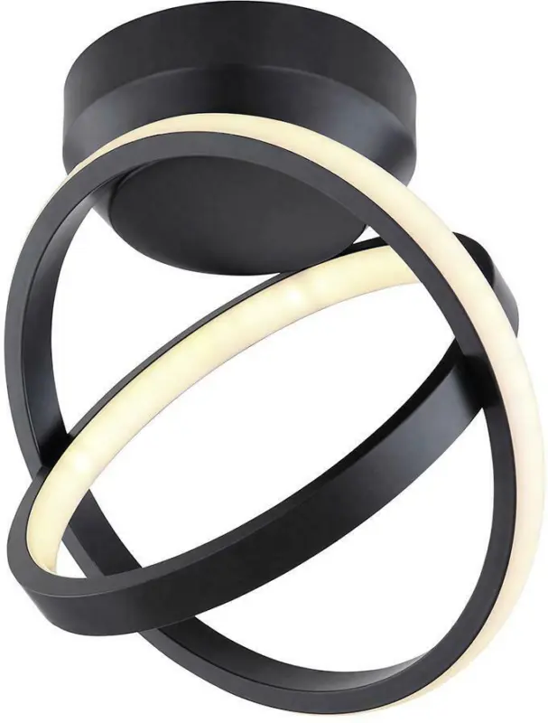 LED-Deckenleuchte Kamilla in Schwarz max. 24 Watt Deckenlampe