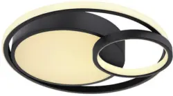 LED-Deckenleuchte Kamilla in Schwarz max. 36 Watt Deckenlampe