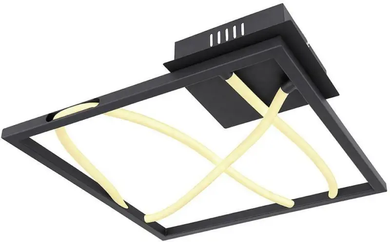 LED-Deckenleuchte Kaia in Schwarz max. 22 Watt Deckenlampe