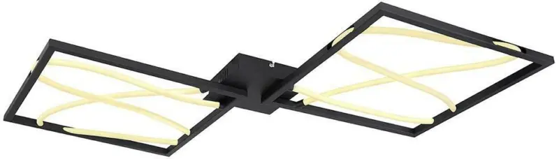 LED-Deckenleuchte Kaia in Schwarz max. 33 Watt Deckenlampe
