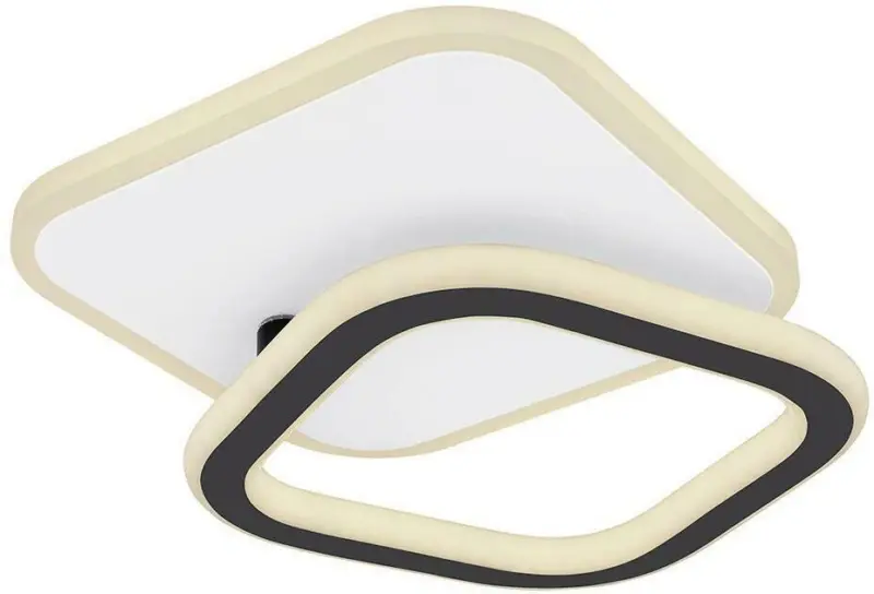 LED-Deckenleuchte Levana in Schwarz/Weiß max. 30 Watt Deckenlampe