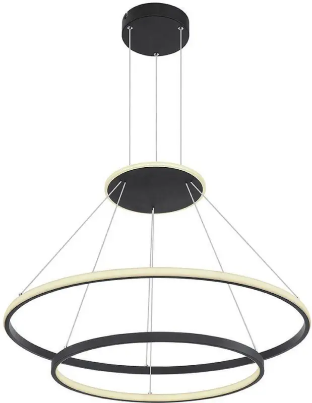 LED-Hängeleuchte Fridolin in Schwarz max. 75 Watt