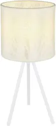 Tischleuchte Pinni in Weiß max. 25 Watt