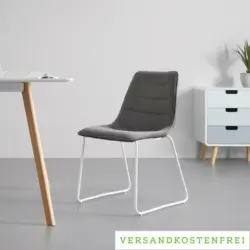 Stuhl 'Mira', dunkelgrau