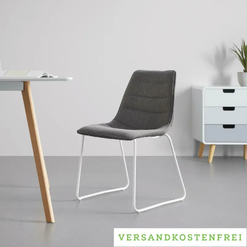 Stuhl 'Mira', dunkelgrau