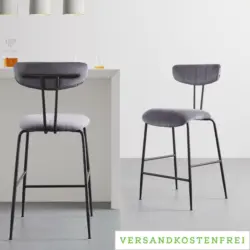 Barhocker 'Tylor', dunkelgrau