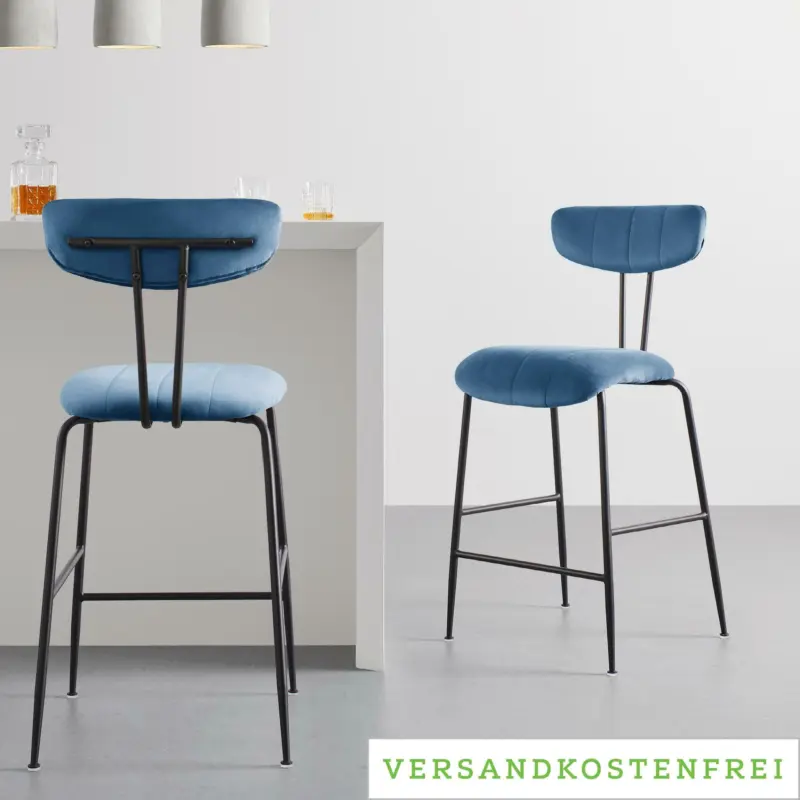 Barhocker 'Tylor', blau