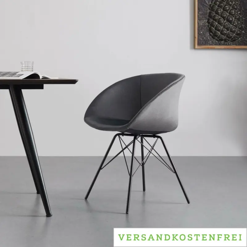 Armlehnstuhl 'Karla', grau