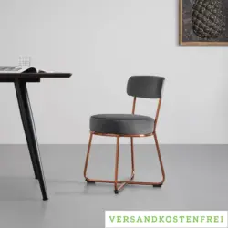 Stuhl 'Pamela', dunkelgrau