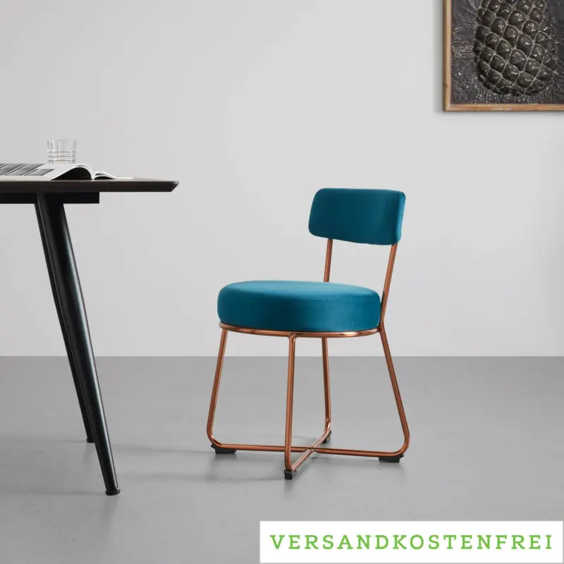 Stuhl 'Pamela', petrol