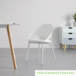 Armlehnstuhl 'Dori', weiß