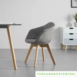 Stuhl 'Alicia', grau