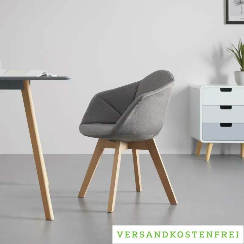 Stuhl 'Alicia', grau