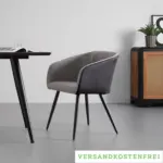 mömax STUHL 'Bianco', schwarz/grau