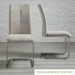 Schwingstuhl 'Lucie', sandfarben