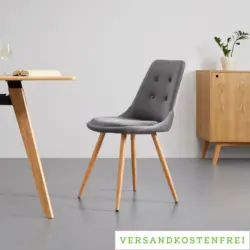 Stuhl 'Iris', dunkelgrau