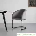 mömax Schwingstuhl 'Julia', dunkelgrau