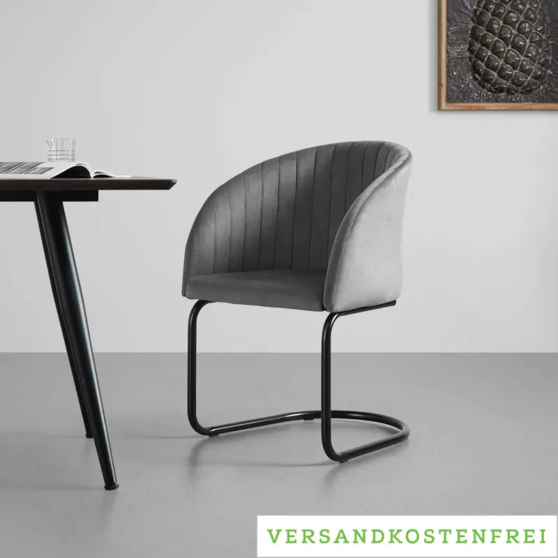 Schwingstuhl 'Julia', dunkelgrau