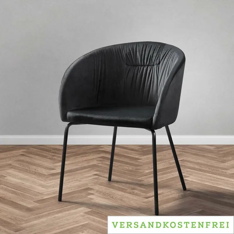 Armlehnstuhl 'Vani', dunkelgrau