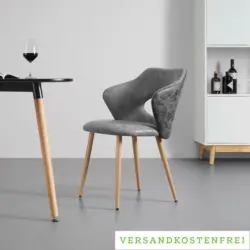 Stuhl 'Liz', grau
