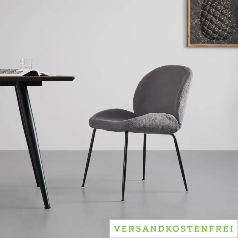 Stuhl 'Chiara', grau