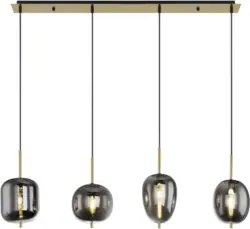 H&auml;ngeleuchte Blacky I in Messingfarben max. 40 Watt