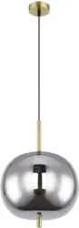 Hängeleuchte Blacky I in Messingfarben max. 60 Watt