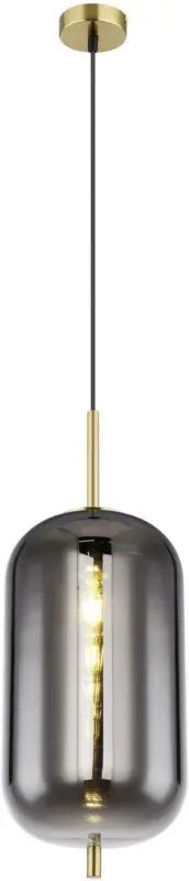 Hängeleuchte Blacky I in Messingfarben max. 60 Watt