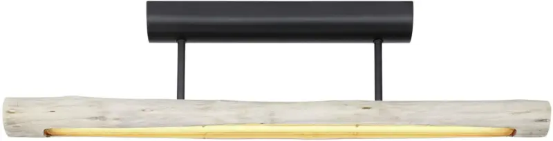 Deckenleuchte Mella in Natur/Schwarz max. 15 Watt Deckenlampe