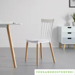 Stuhl 'Celine', wei&szlig;