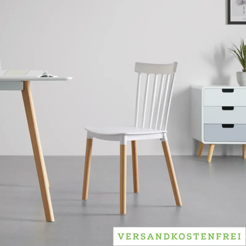 Stuhl 'Celine', wei&szlig;