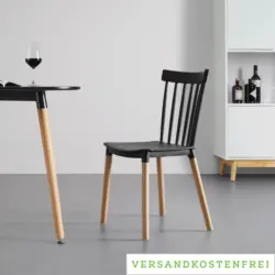 Stuhl 'Celine', schwarz