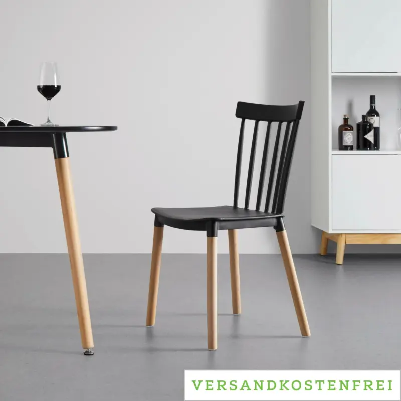 Stuhl 'Celine', schwarz
