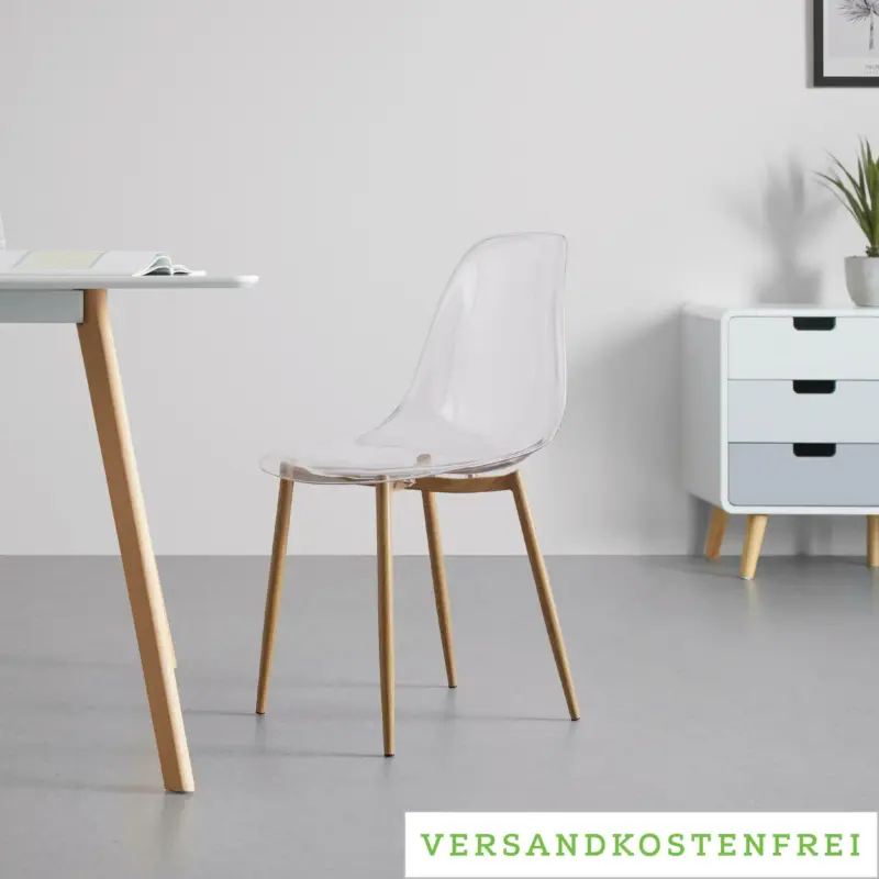 Stuhl 'Vinnie', transparent