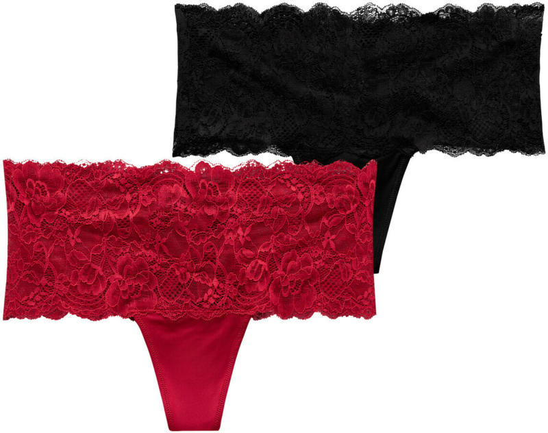 2 Damen Strings aus Mikrofaser