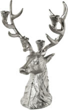 mömax Spittal a. d. Drau Kerzenhalter Deer in Silberfarben, ca. 30cm