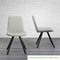 Stuhl 'Rieke', hellgrau