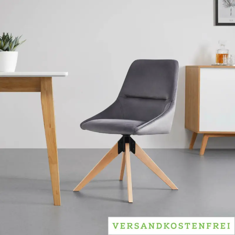 Stuhl 'Shirin', dunkelgrau