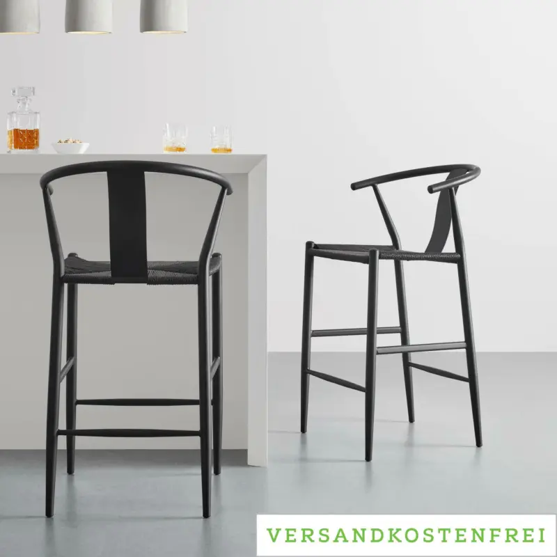 Barhocker 'Monica', schwarz