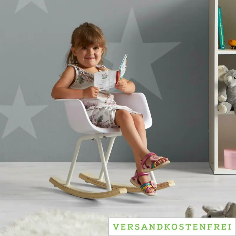 Kinderschaukelstuhl 'Bobby', weiß
